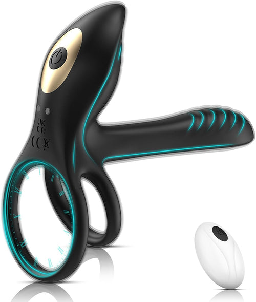 Couples Ring, with Remote Control, IPX7 Waterproof (Black)